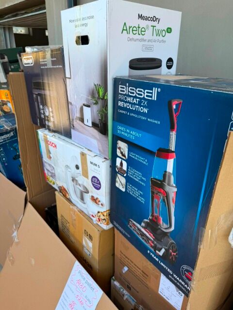 Mixed Electrical Appliances Pallet | Coffee Machines, Floor Care amp; Kitchen Equipment | Grade B | Up to 85% Below Retail Price