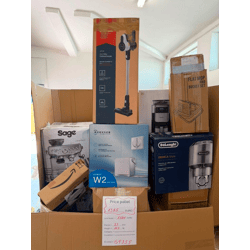 Reliable electronic pallet for resale - 75–85% below retail price - kitchen appliances, floor cleaning devices, and hot beverage makers