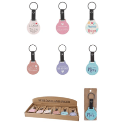 Key fob wood 6/s