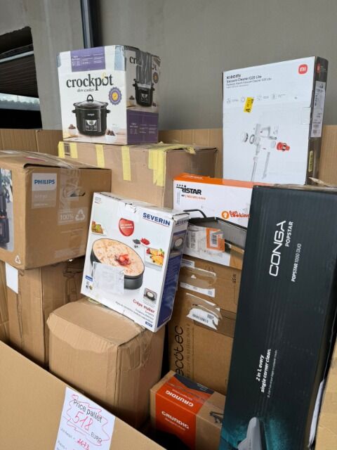 Wholesale Offer (RETAIL PRICE -75%) Mixed pallets of electrical goods