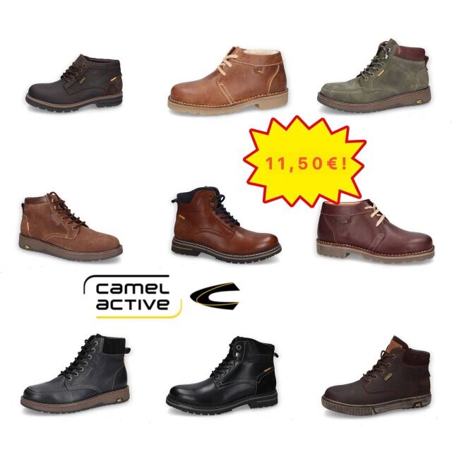 Ab 11,50 €/Paar Camel Active Winterschuhe Kategorie A, 75 % Herren und 25 % Damen, Größen 37 und 41–42, neue Originalware