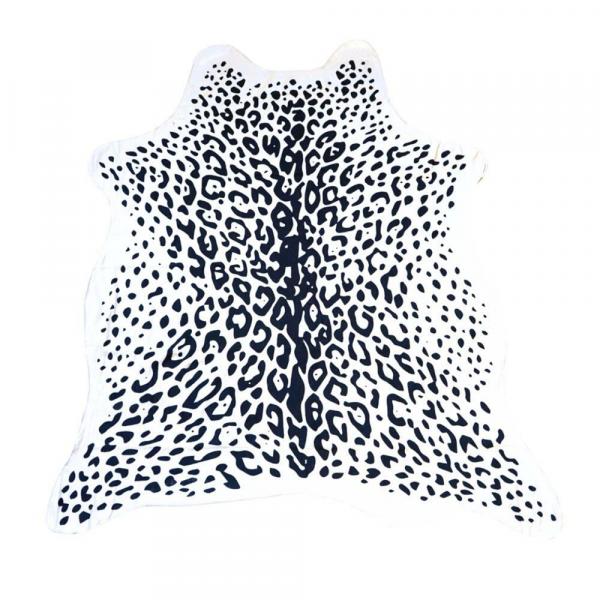 Badetuch Leopard schwarz/weiß 150 cm