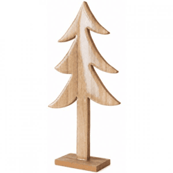 Boltze Home Weihnachtsbaum auf Ständer, Marono, braun, 27,5 cm