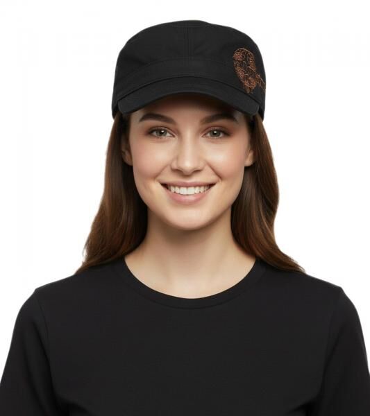 Evanescence Unisex Baumwoll-Cap im millit&auml;rischen Schnitt mit leicht gebogenen Schnitt Schwarz