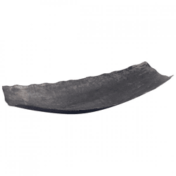 PTMD-Schale „Semin“, rustikal, silberfarben, 64 cm