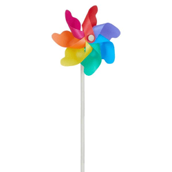 Windmill, basic, colorful, M, approx. 24 cm D / 55 cm H