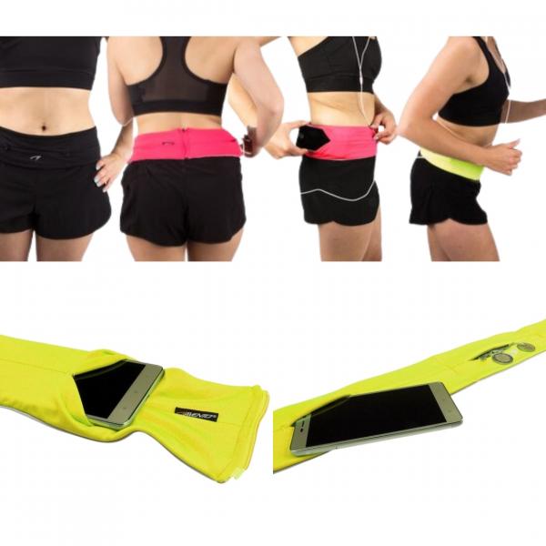 Avento Taille Sportgürtel Twist fluoreszierend gelb/schwarz Größe M
