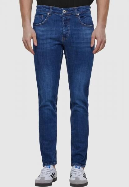 bequeme 2Y Premium Herren Jeans Stretch Taschen mit Baumwolle Blau