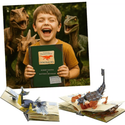 DinoPop 3D-Pop-up-Dinosaurier-Enzyklopädie | Bildungsbestseller mit hoher Gewinnspanne