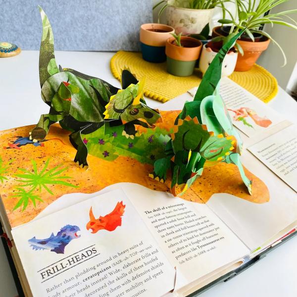 DinoPop 3D-Pop-up-Dinosaurier-Enzyklopädie | Bildungsbestseller mit hoher Gewinnspanne