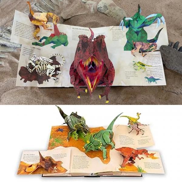DinoPop 3D-Pop-up-Dinosaurier-Enzyklopädie | Bildungsbestseller mit hoher Gewinnspanne