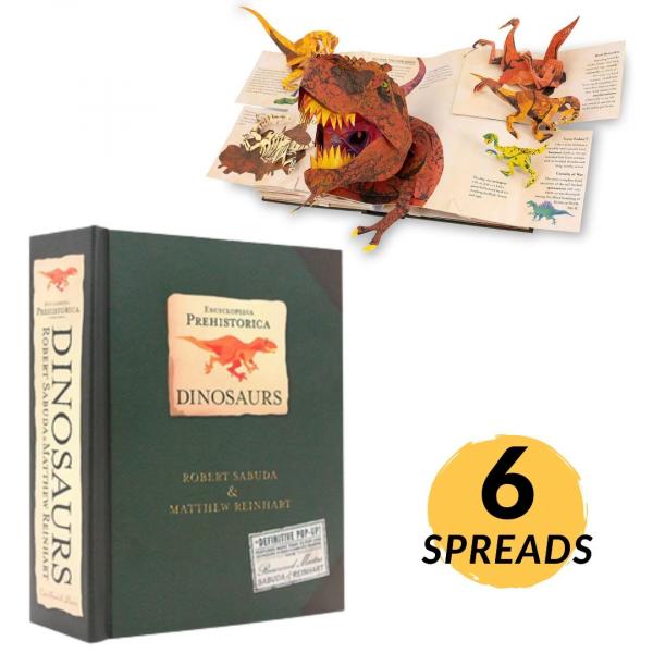 DinoPop 3D-Pop-up-Dinosaurier-Enzyklopädie | Bildungsbestseller mit hoher Gewinnspanne
