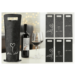 Bottle bag felt gift 6/s 