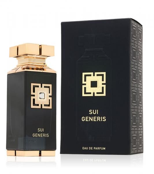 Fragrance World Sui Generis Herren Eau de Parfum mit aromatischer Frische und holziger Note K&ouml;rper-Duft Parf&uuml;m 100ml Schwarz/Gold
