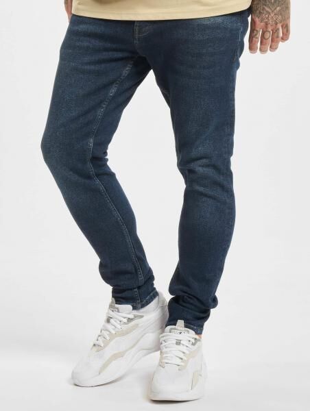 l&auml;ssige 2Y Premium Herren Jeans Skinny Fit mit Baumwolle Blau