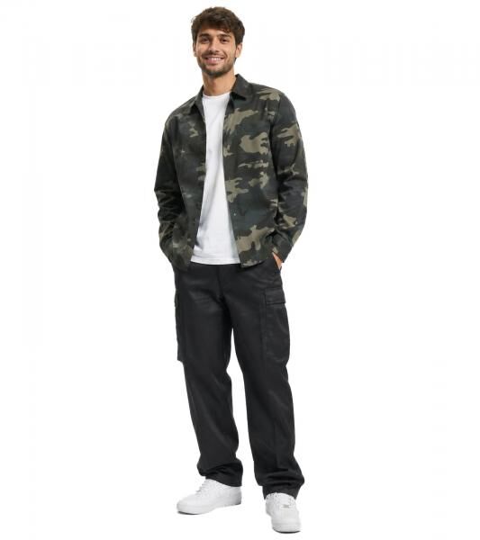 L&auml;ssige Brandit Herren Cargohose mit Kordelzug & Cargo-Taschen Schwarz