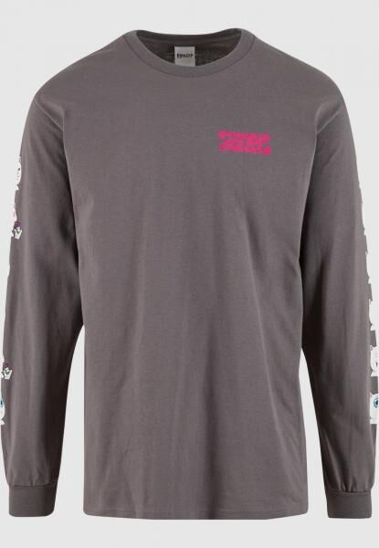 l&auml;ssiges Rip N Dip Herren T-Shirt Oversize mit Baumwolle Anthrazit