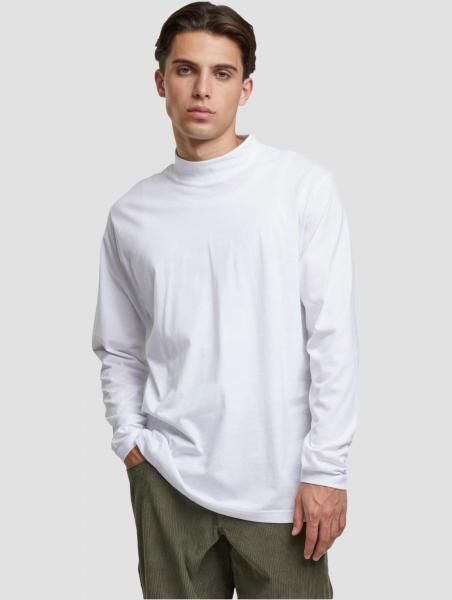 l&auml;ssiges Urban Classics Herren Sweatshirt mit Baumwolle Wei&szlig;