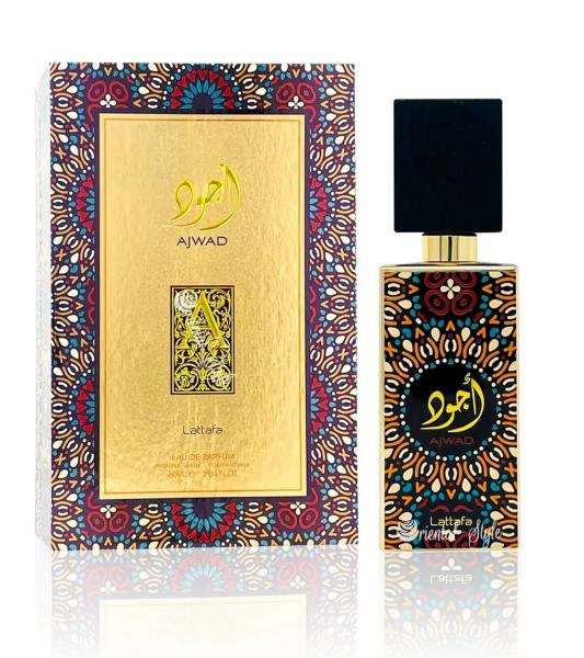 Lattafa Ajwad Unisex Eau de Parfum fruchtig-blumiger K&ouml;rper-Duft Parf&uuml;m 60ml Schwarz/Bunt