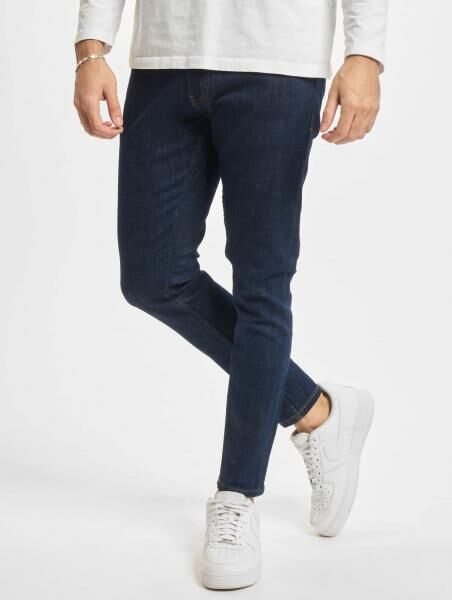 moderne 2Y Premium Herren Jeans Skinny Fit Stretch Rei&szlig;verschluss mit Baumwolle Blau