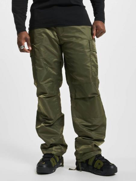 moderne Brandit Herren Jeans Rei&szlig;verschluss Taschen Khaki