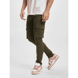 moderne Denim Project Herren Jeans Stretch Reißverschluss Taschen mit Baumwolle Grün