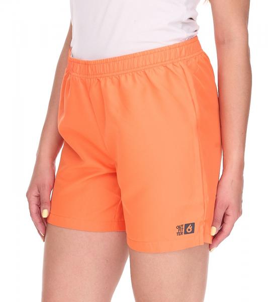 Outfitter OCEAN FABRICS Trainings-Shorts f&uuml;r Damen nachhaltige Sport-Hose Tahi Match OUT-W-1032-OTW Orange