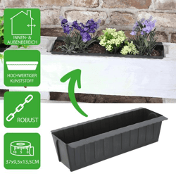 Planting box for Euro pallets, corrugated, 37 cm wide