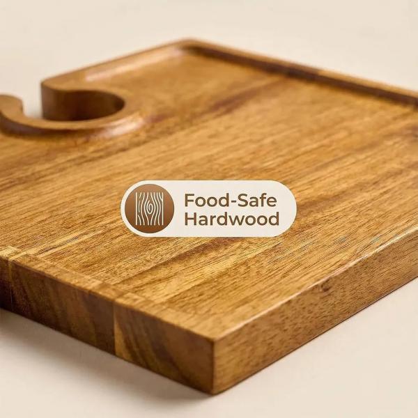 PuzzleTray – Serviertablett-Set aus Akazienholz, Großhandel, ineinandergreifende Tabletts