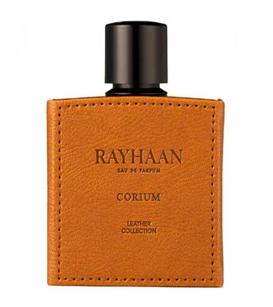 Rayhaan Corium Herren Eau de Parfum w&uuml;rzig-ledriger Duft mit Kastanie und Agarholz Parf&uuml;m 100ml Braun