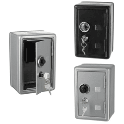 Money box safe, 2/s, approx. 12x18cm