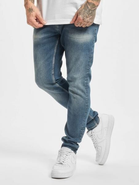 stylische 2Y Premium Herren Jeans Skinny Fit Stretch mit Baumwolle Blau