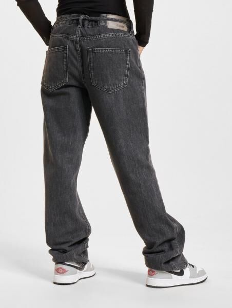 stylische Only Damen Jeans Straight Fit mit Baumwolle Anthrazit
