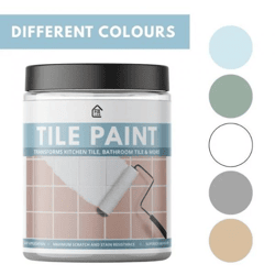 TilePaint Premium Ceramic Tile Refinishing Coating (300g) – High-Adhesion Self-Leveling Epoxy Resin, White