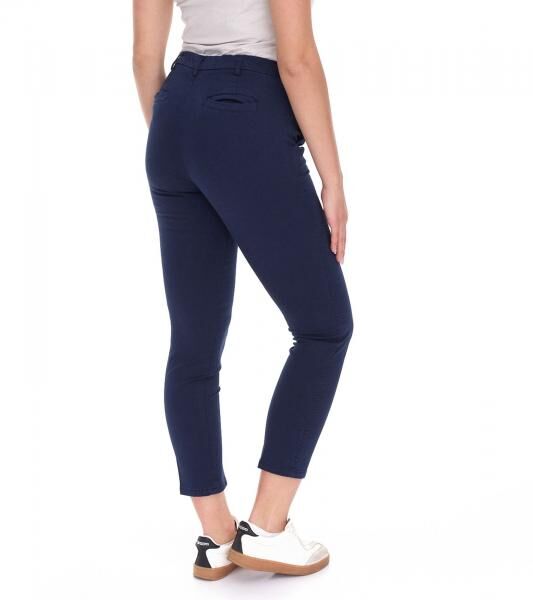 UNITED COLORS OF BENETTON Damen Stoff-Hose Baumwoll-Hose Chino-Hose 29990356 Dunkelblau