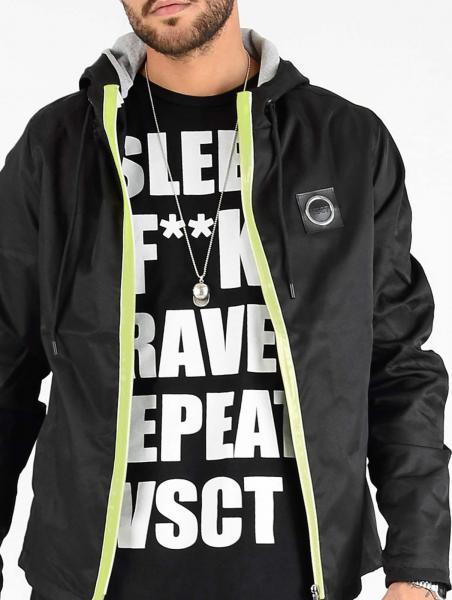 vsct Conzraast Neon Rei&szlig;verschlussjacke Schwarz