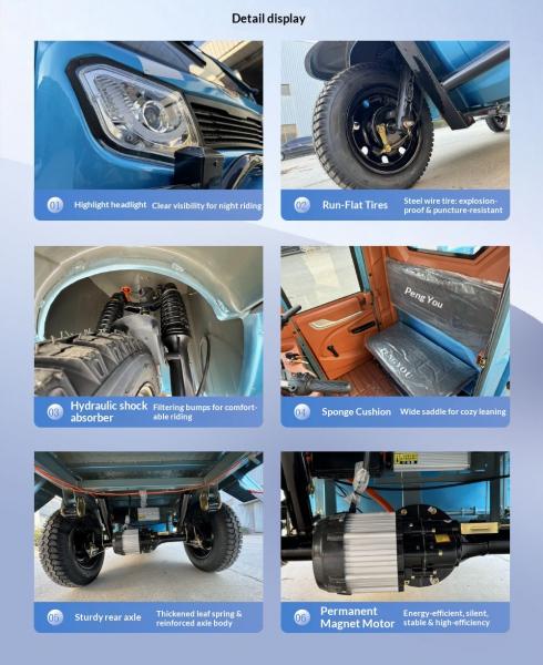 Elektrischer Dreirad-Lastwagen mit EEC & CE Zertifikat