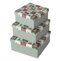 Boltze Aufbewahrungsboxen „Wonder“ 20 cm, 3er-Set