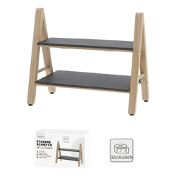 Slate etagere with 2 tiers, small, approx. 32x18x28cm