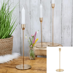 Candlestick, Shiny, gold, 28cmH