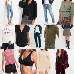 Starting at €2.10 per piece; stockware mix, Category A, 90% women's and 10% men's clothing, new, in original packaging, starting at 1 pallet