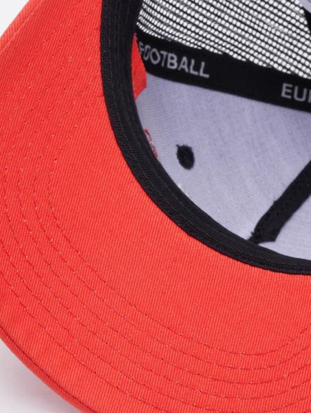 European League Of Football Helvetic Guards Trucker Caps tiefschwarz/tomatenfarben