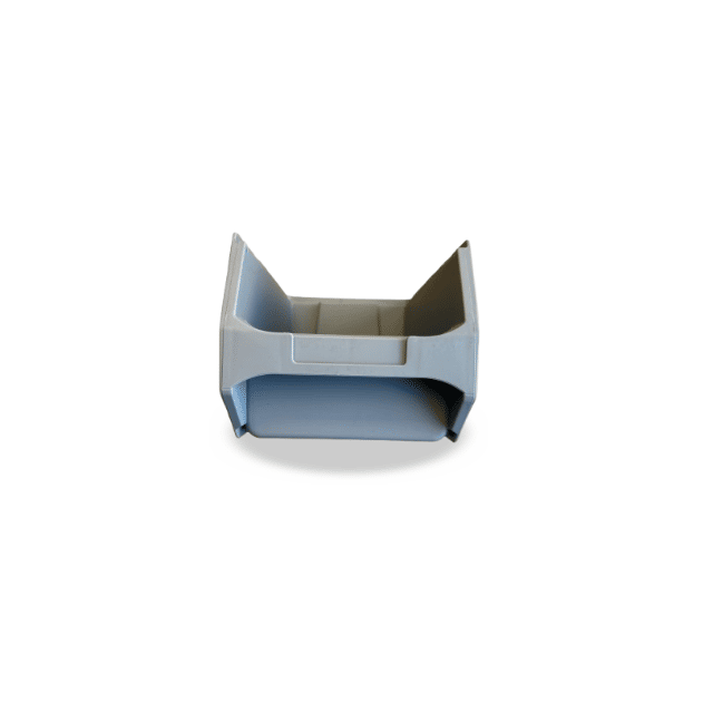 46 Plastic Open-Front Storage Boxes, Gray (235x145x125 mm), Stackable | Shelving Boxes | Great Price Starting at €0.84 (net)