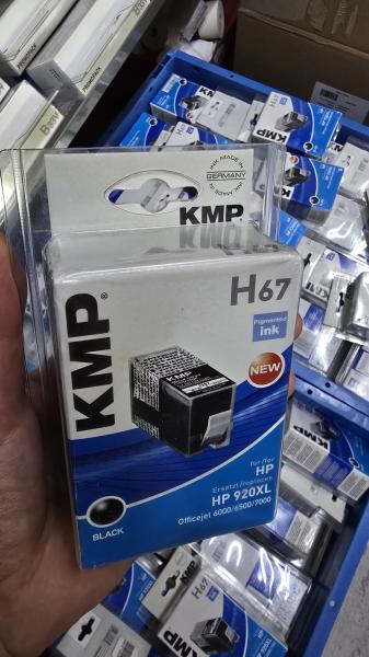 50 Druckerpatronen KMP H67 kompatibel zu HP920XL in schwarz