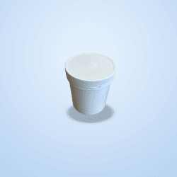 500 ml white plastic containers at the best price | 90x110 mm | Screw-on lids with tamper-evident seals | Leak-proof | For powders and creams