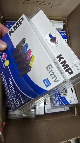 50x KMP Multipack E121V Druckerpatronen 4er Set 