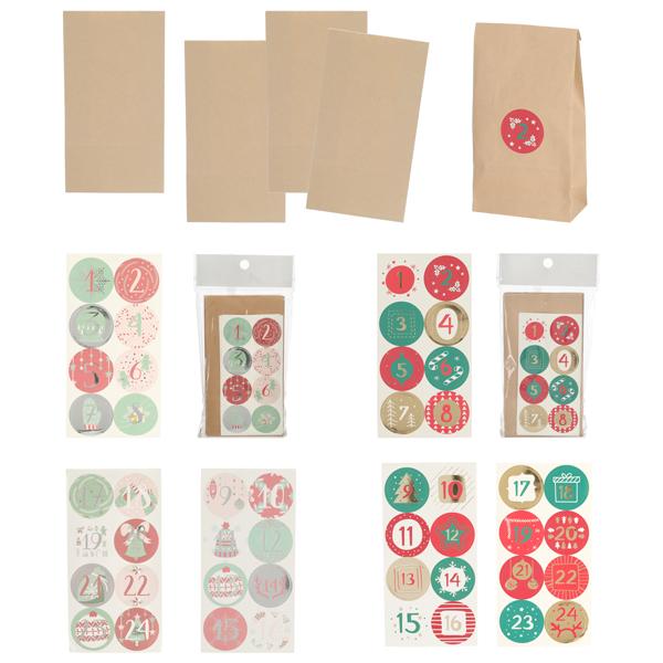Adventskalender Bastelset, DIY, 48tlg., 2/s