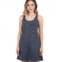 ALIFE AND KICKIN CamyAK B Damen Mini-Kleid gepunktetes Baumwoll-Kleid Sommer-Kleid 42548259 Navy