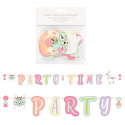 Amscan Buchstabengirlande „Lama Party Time“, 2,4 m