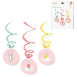 Amscan Spirale „Ballerina“ 80 cm, 6er-Set